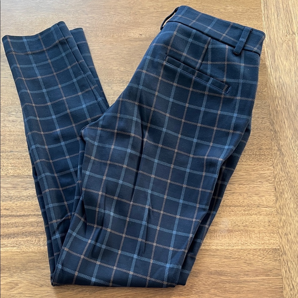 Express Navy Plaid Women's Pants